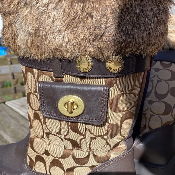 COACH Fur boots - Picture 2 of 4